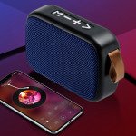 Wholesale Table Pro Fabric Soft Material Wireless Portable Bluetooth Speaker G2 (Blue)